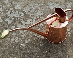 Haws solid copper 1 litre watering can