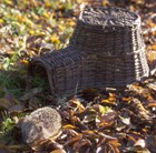 Wicker hedgehog house