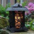 Cast-iron candle lantern