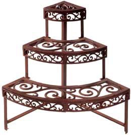 Cast-iron quarter etagere