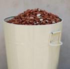 Mini bird feed storage bin